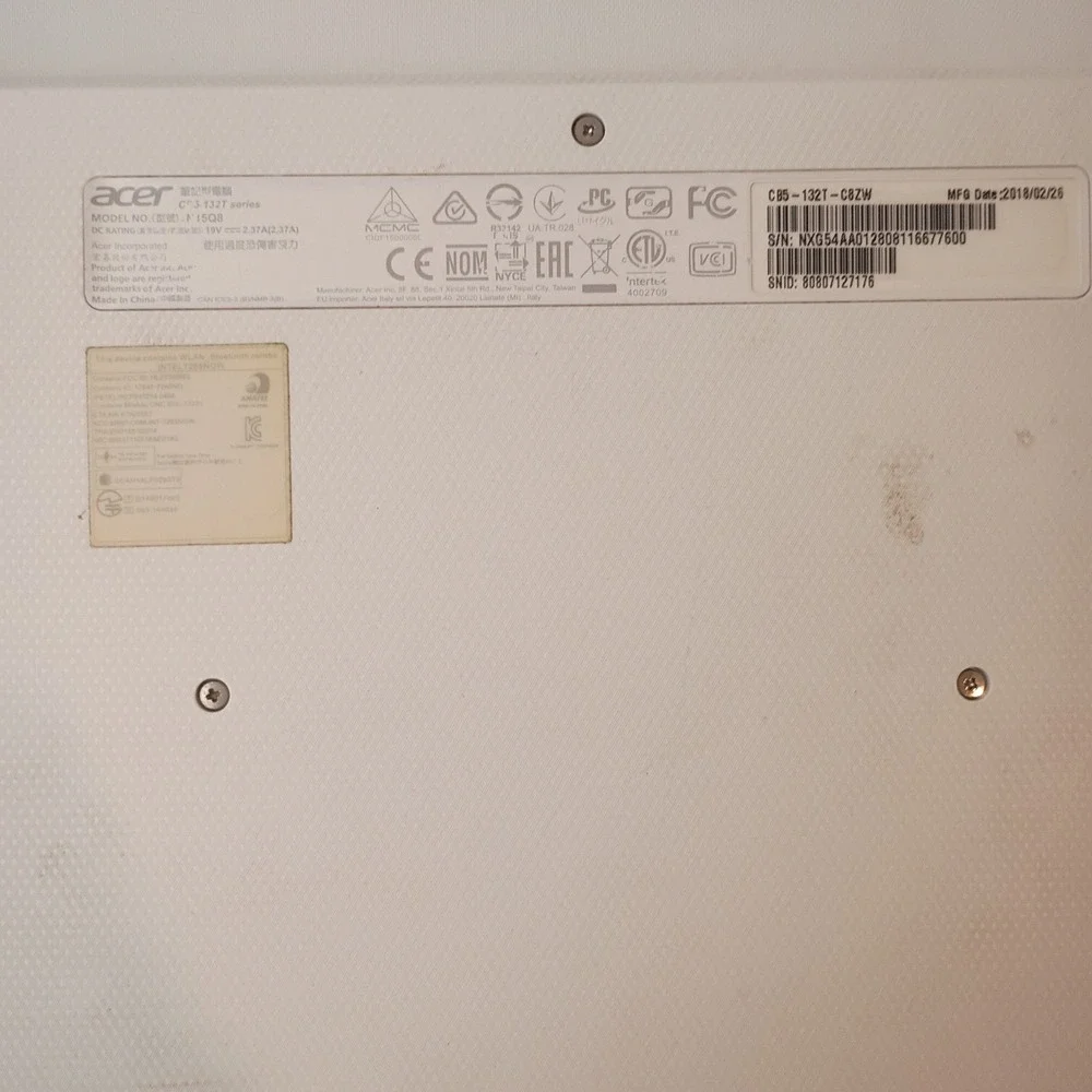 Acer Chromebook R 11 CB5-132T N15Q8 Celeron N1360 4GB RAM 32GB eMMC #627325